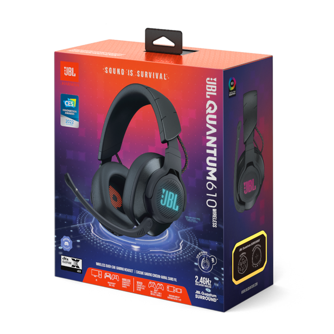 JBL Quantum 610 Wireless - Black - Wireless over-ear gaming headset - Detailshot 15 image number null